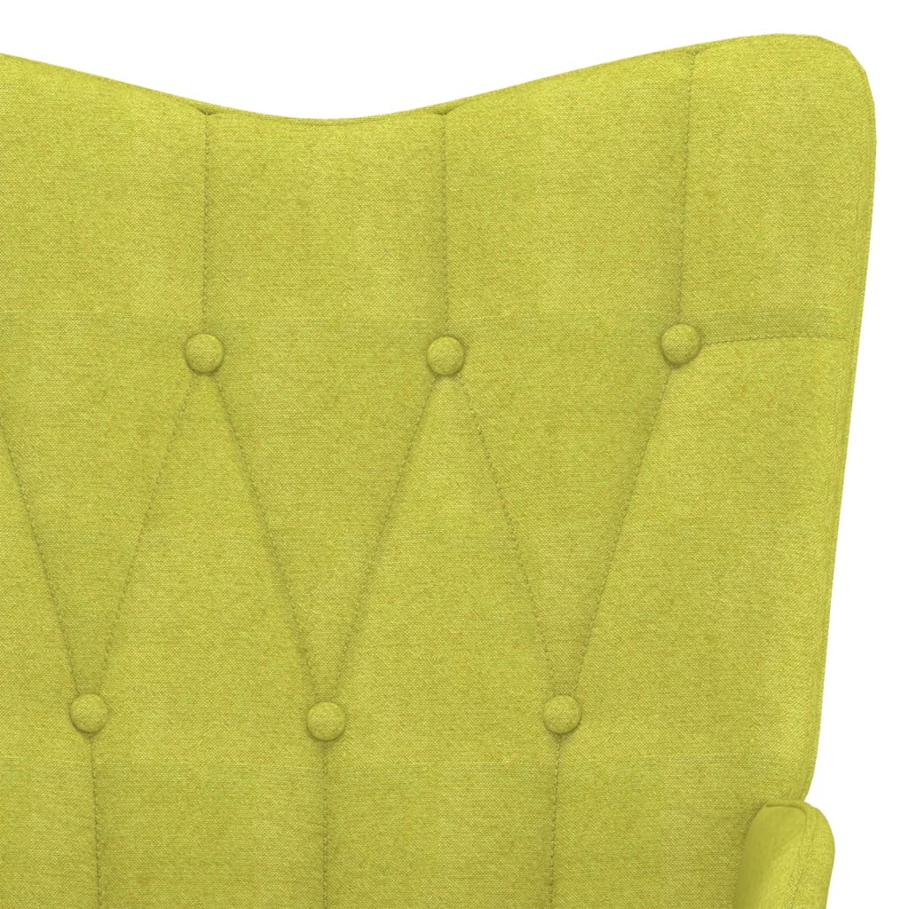 vidaXL Sallanan Sandalye Yeşil Kumaş
