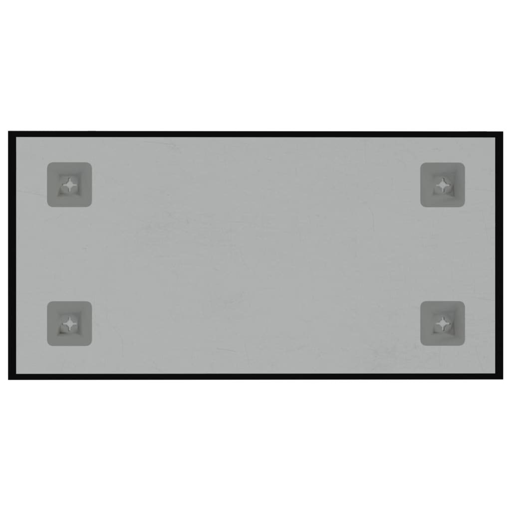 vidaXL Duvara Monte Manyetik Yazı Tahtası Siyah 40x20 cm Temperli Cam