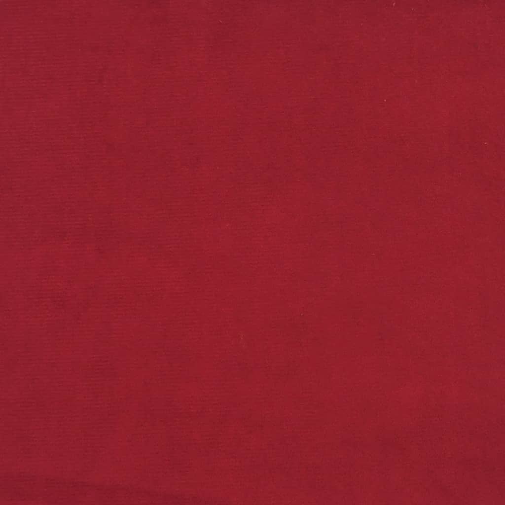 vidaXL Tabure Şarap Kırmızı 78x56x32 cm Kadife