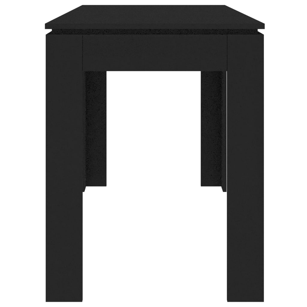vidaXL Yemek Masası Siyah 120x60x76 cm Sunta