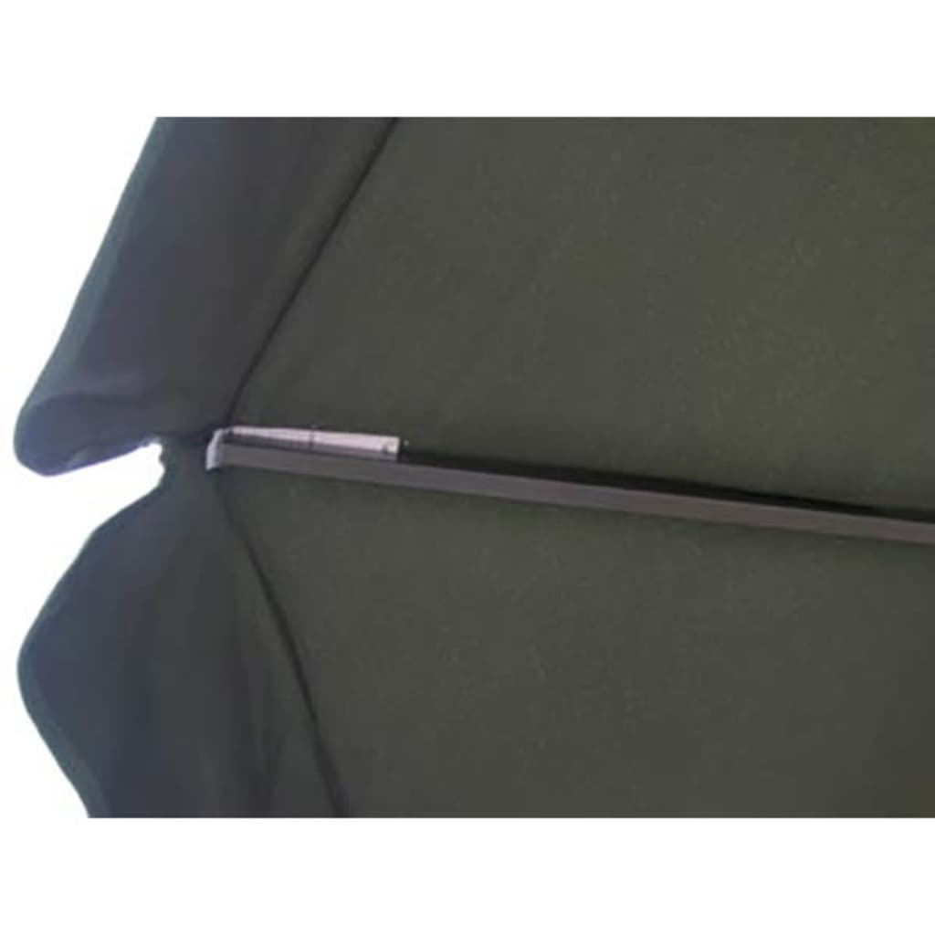 vidaXL Güneş Şemsiyesi Yeşil Alüminyum 500 cm