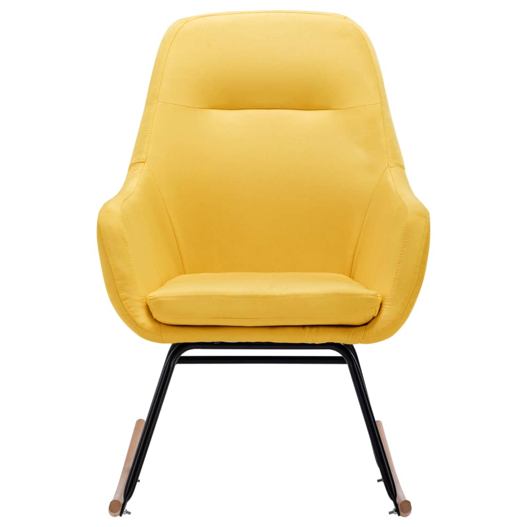 vidaXL Sallanan Sandalye Hardal Sarısı Kumaş