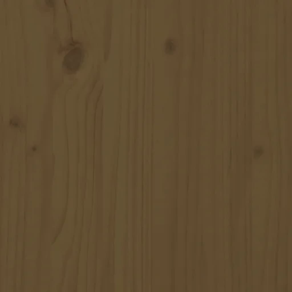 vidaXL Köpek Yatağı Bal Kahverengi 55,5x45,5x28 cm Masif Çam Ağacı