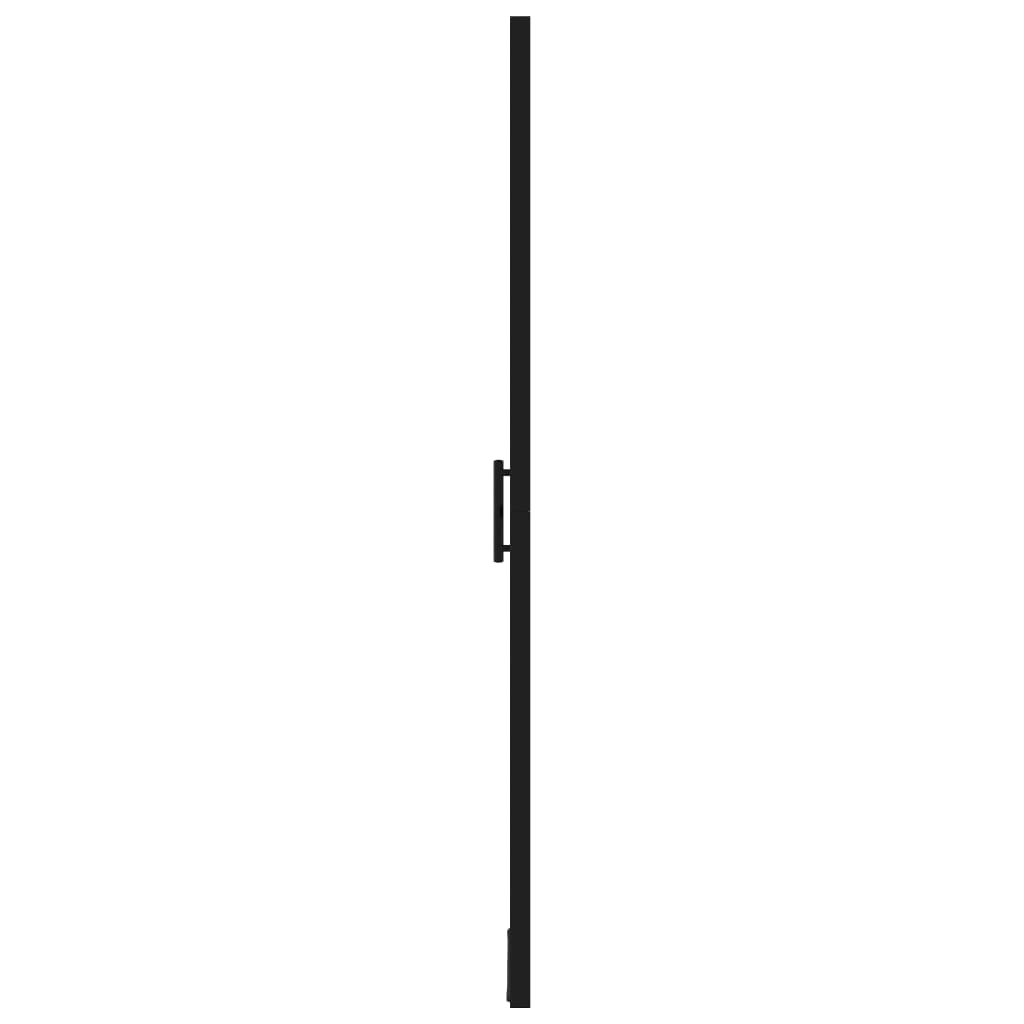 vidaXL Duş Kapısı Siyah 81x195 cm Temperli Cam