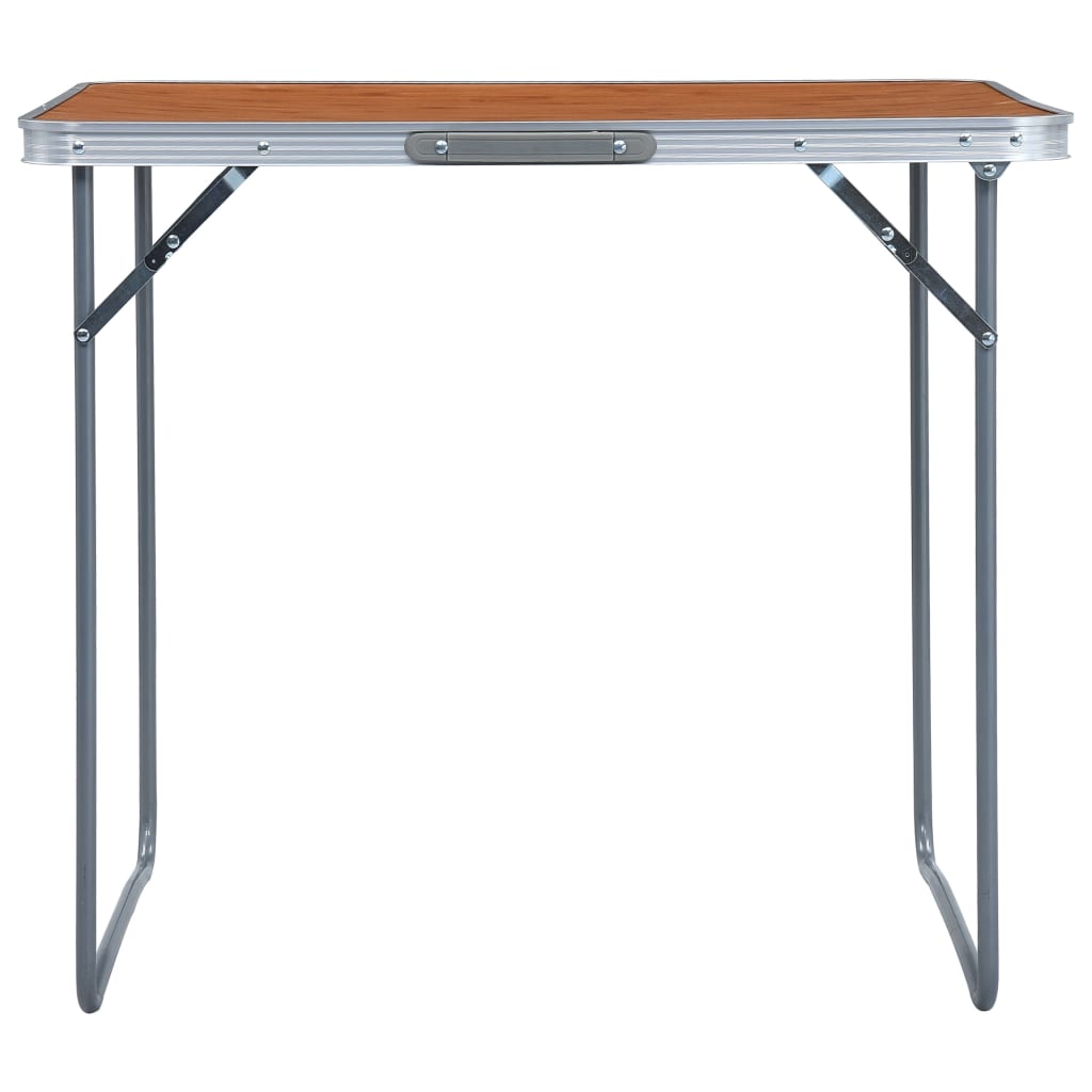 vidaXL Çanta Tipi Katlanır Kamp Masası 80x60 cm Metal