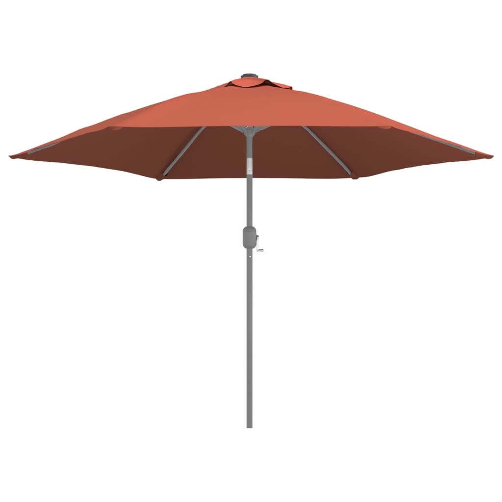 vidaXL Bahçe Şemsiyesi için Yedek Kumaş Kiremit Rengi 300 cm