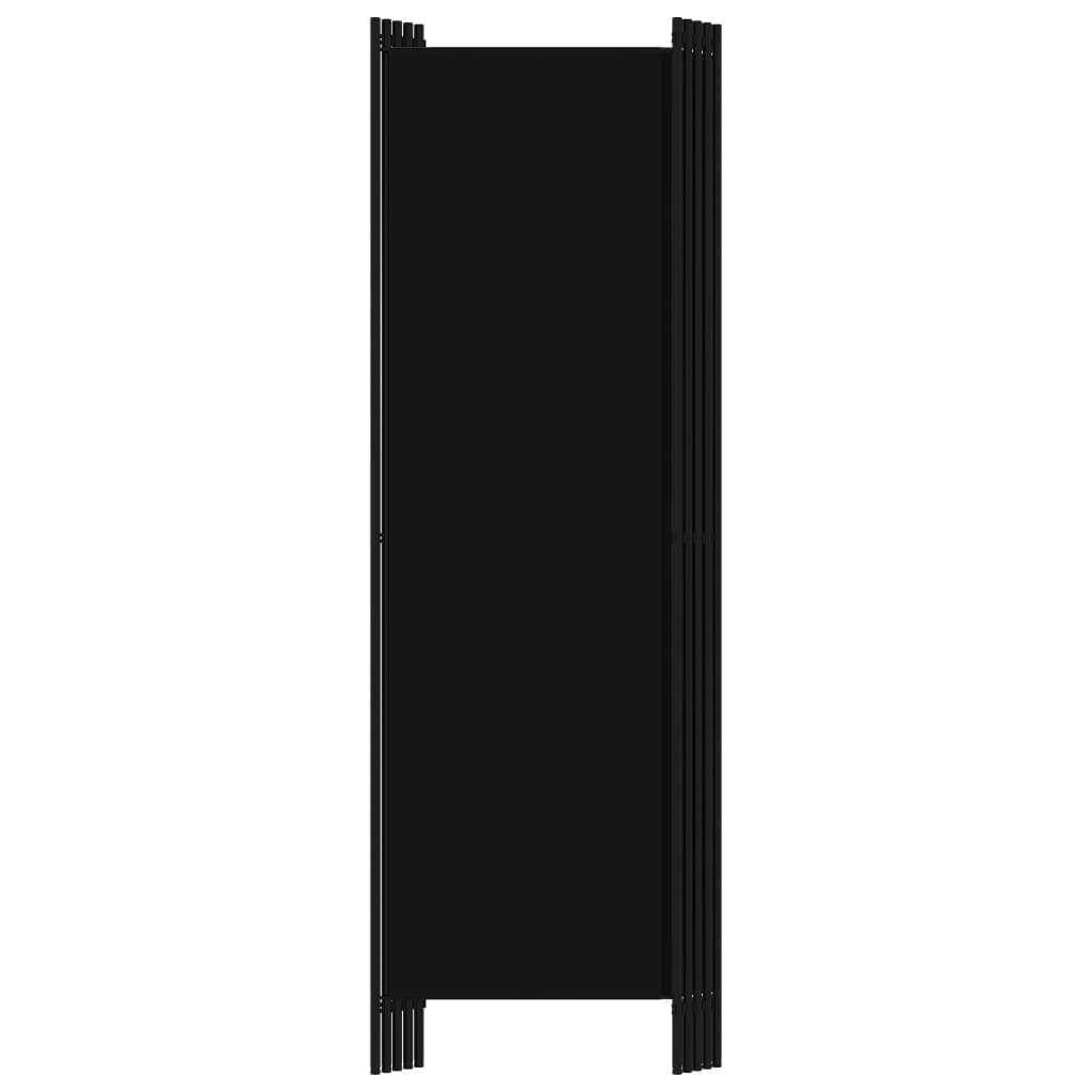 vidaXL 5 Panelli Paravan Siyah 250x180 cm