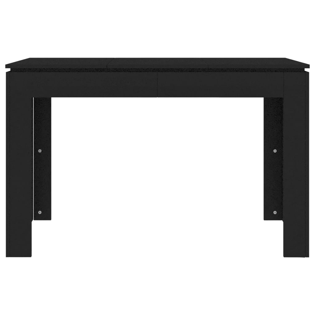 vidaXL Yemek Masası Siyah 120x60x76 cm Sunta