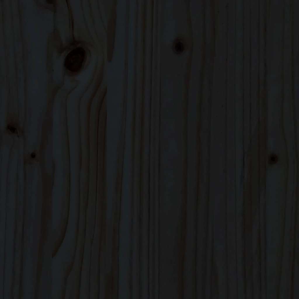 vidaXL Yuvarlak Masa Tablası Siyah Ø90x3 cm Masif Çam Ağacı