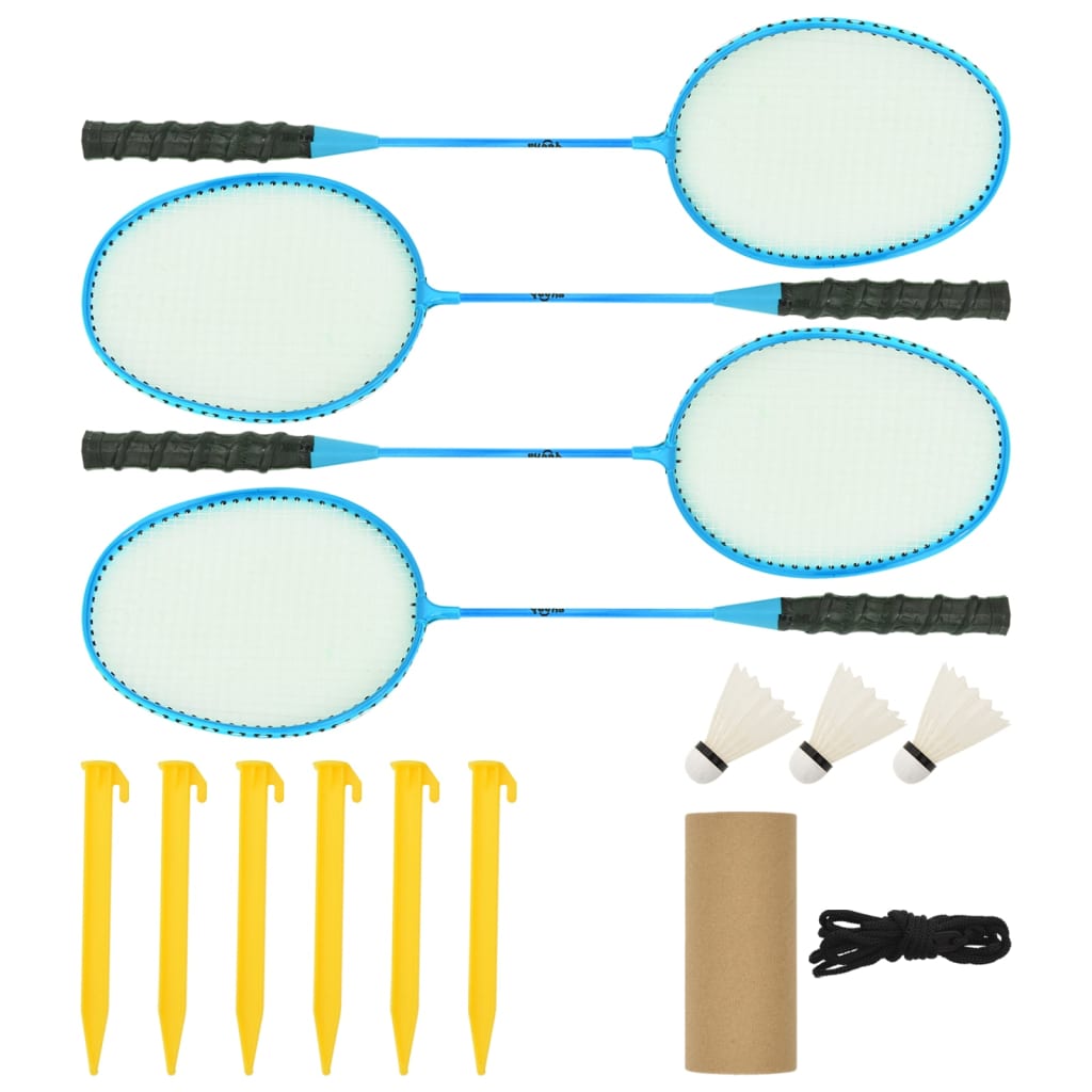 vidaXL Badminton Filesi Sarı ve Siyah 600x155 cm PE Kumaş