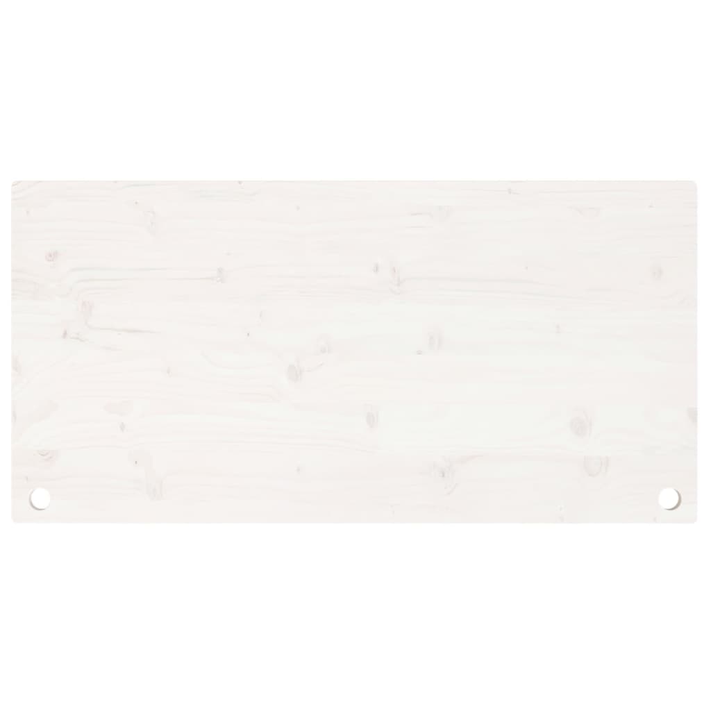 vidaXL Masa Tablası Beyaz 100x50x2,5 cm Masif Çam Ağacı