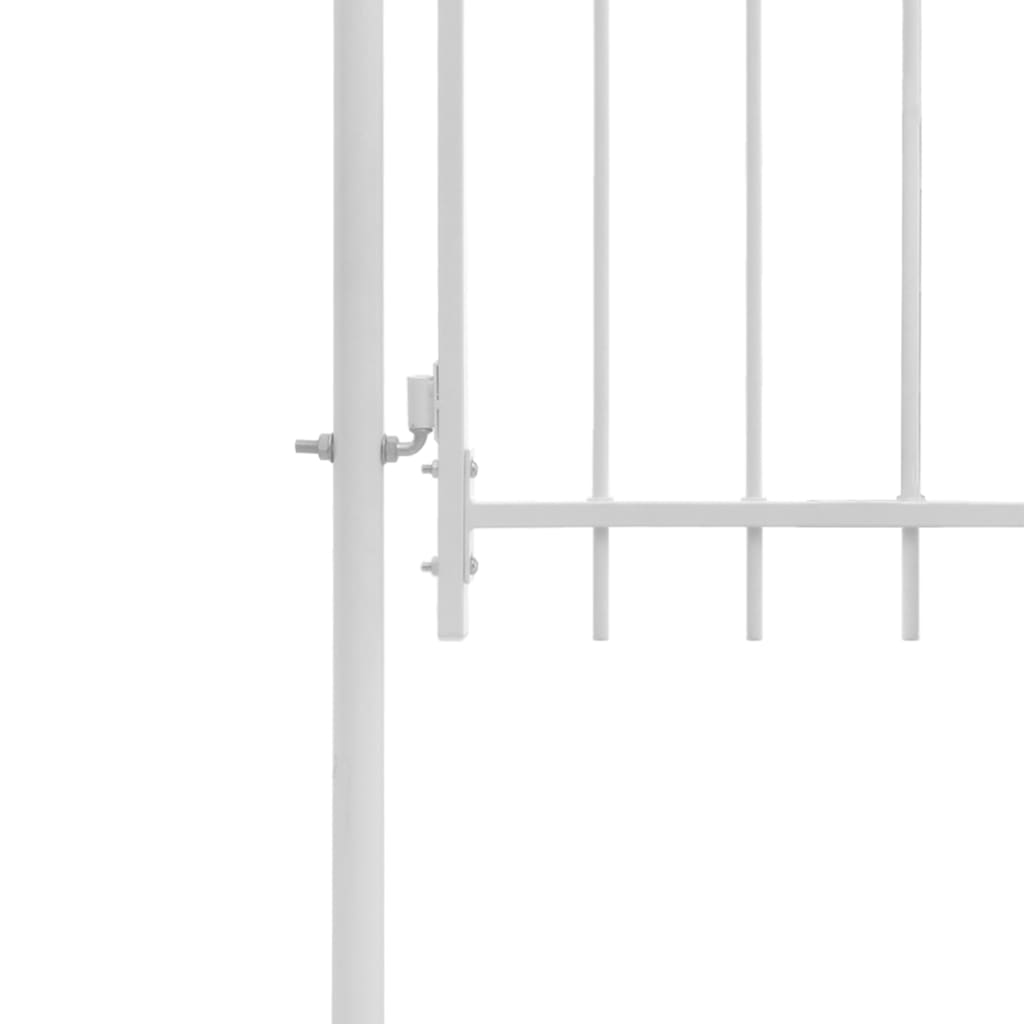 vidaXL Bahçe Kapısı Beyaz 1x1,75 m Çelik