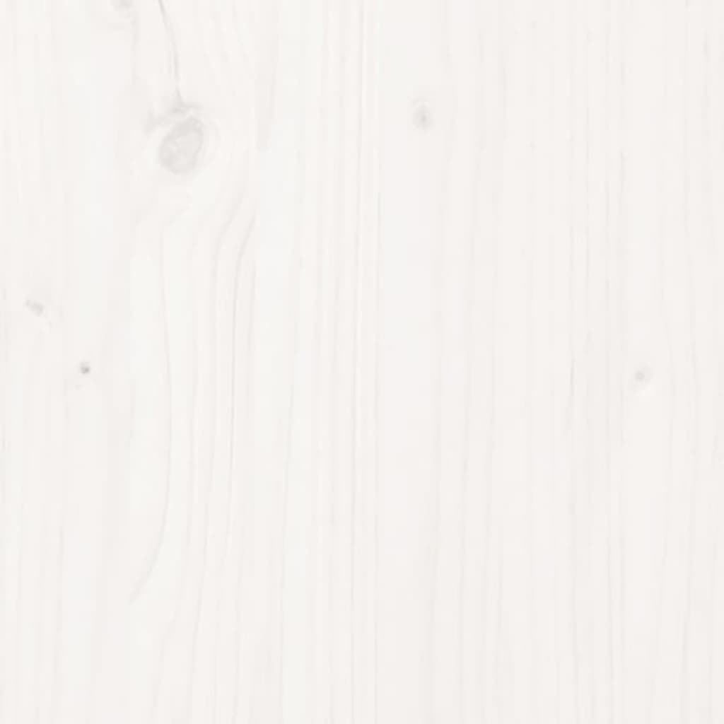vidaXL Köpek Yatağı Beyaz 101,5x74x9 cm Masif Çam Ağacı