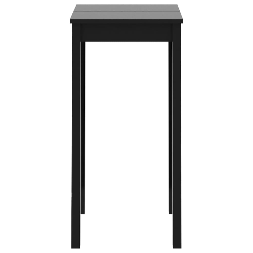 vidaXL Bar Masası MDF Siyah 55x55x107 cm