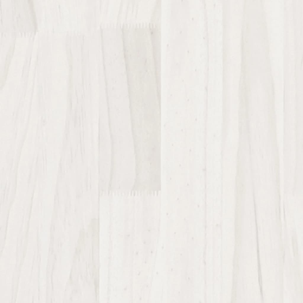vidaXL Kitaplık/Paravan Beyaz 40x35x103 cm Masif Çam Ağacı