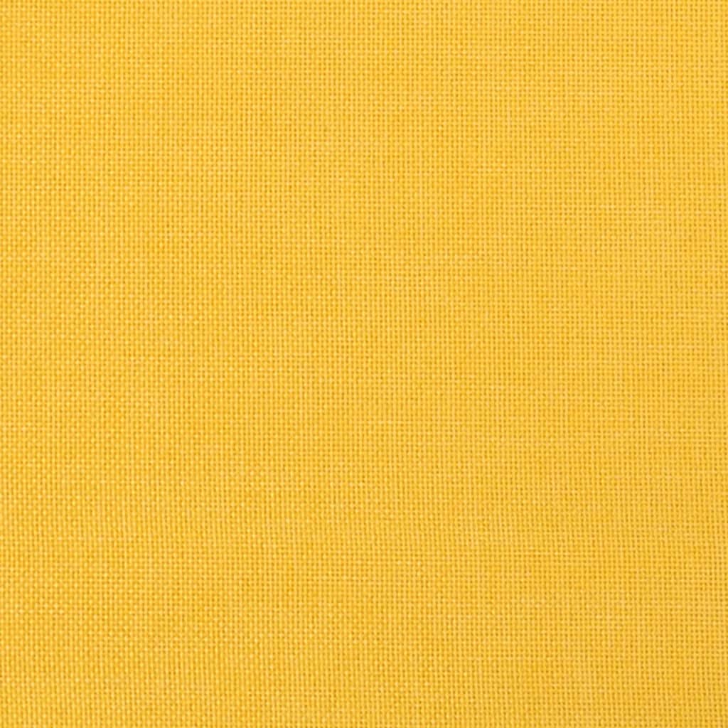 vidaXL Tabure Sarı 78x56x32 cm Kumaş
