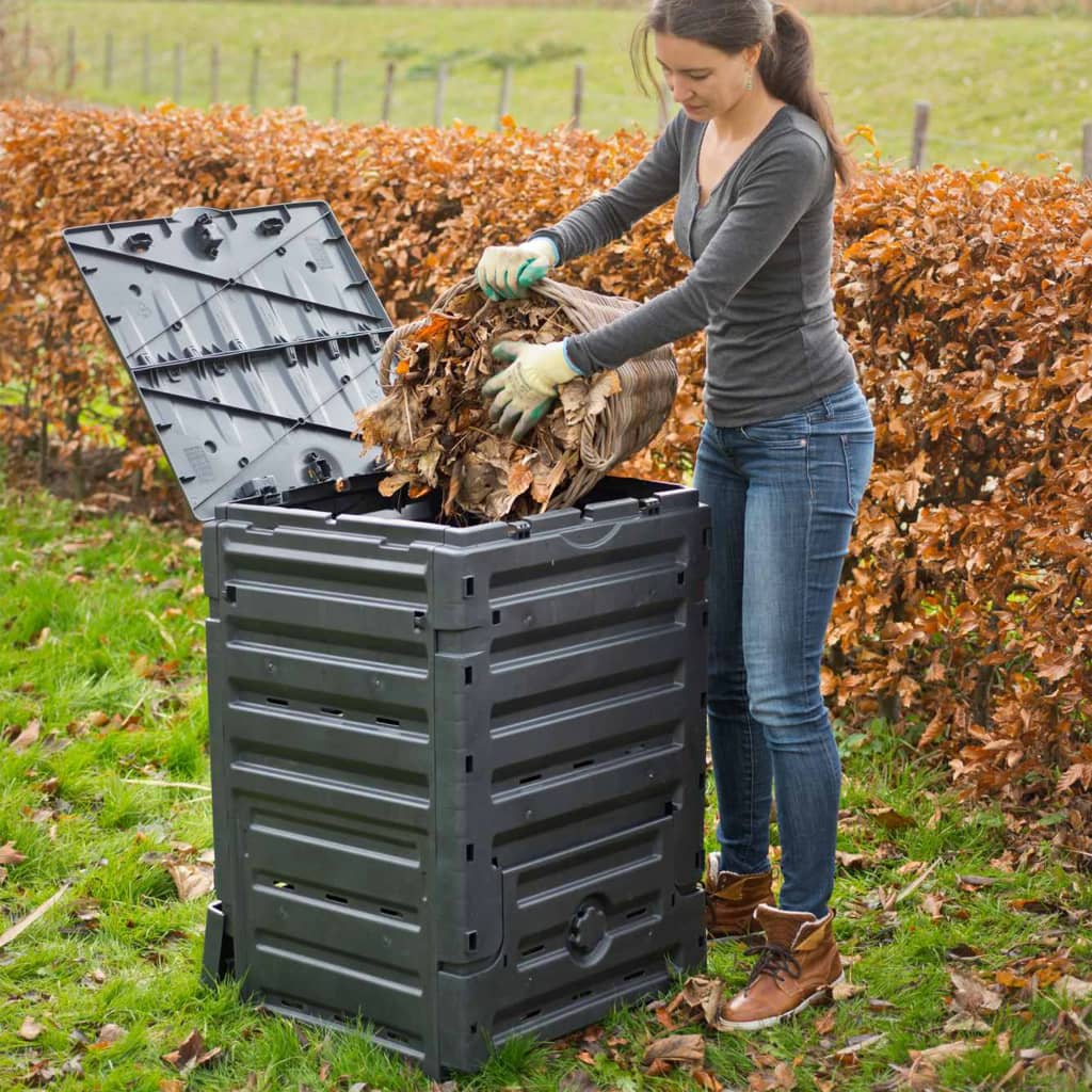 Nature Organik Gübre Kompost Kutusu Siyah 300 L