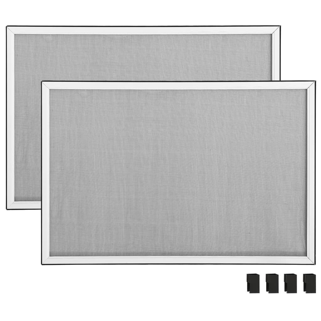 vidaXL Genişletilebilir Pencere Sinekliği Beyaz (75-143)x50 cm
