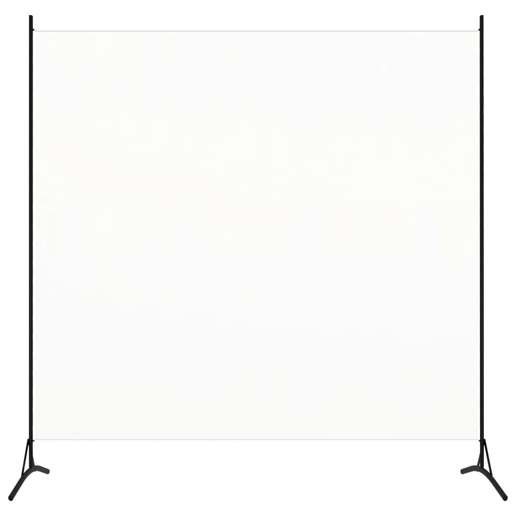 vidaXL Tek Panelli Paravan Krem Beyaz 175x180 cm