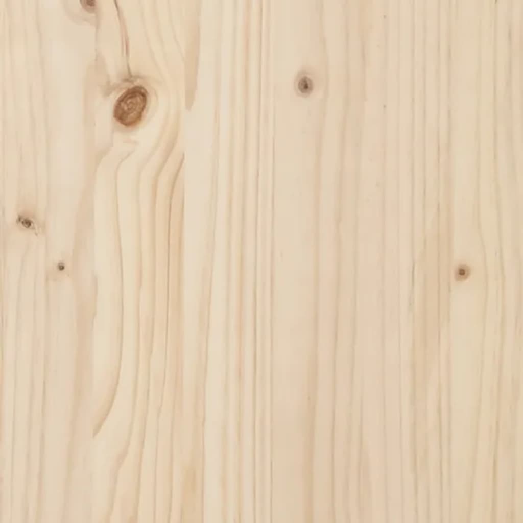 vidaXL Köpek Yatağı 75,5x55,5x28 cm Masif Çam Ağacı