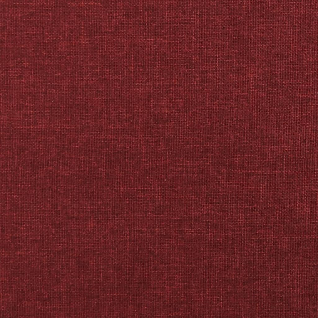 vidaXL Tabure Şarap Kırmızı 78x56x32 cm Kumaş