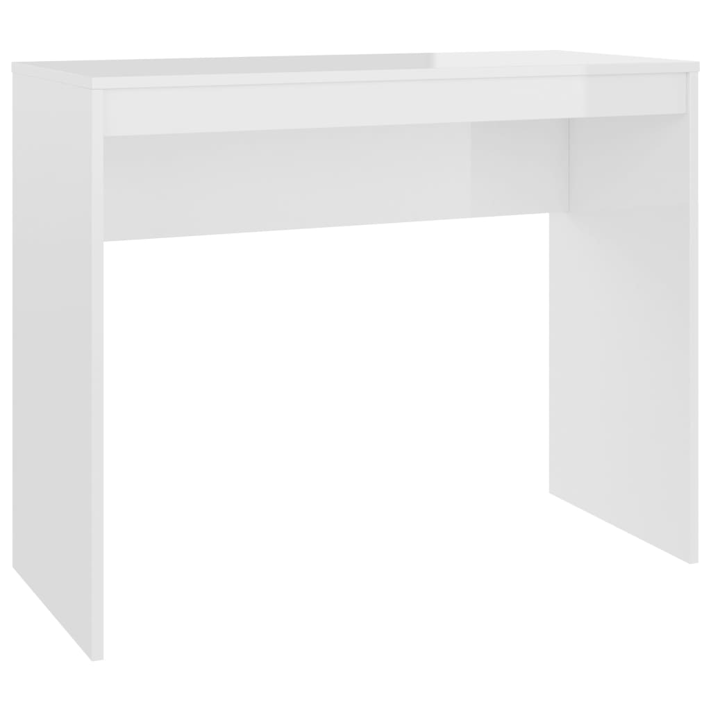 vidaXL Çalışma Masası Parlak Beyaz 90x40x72 cm Sunta