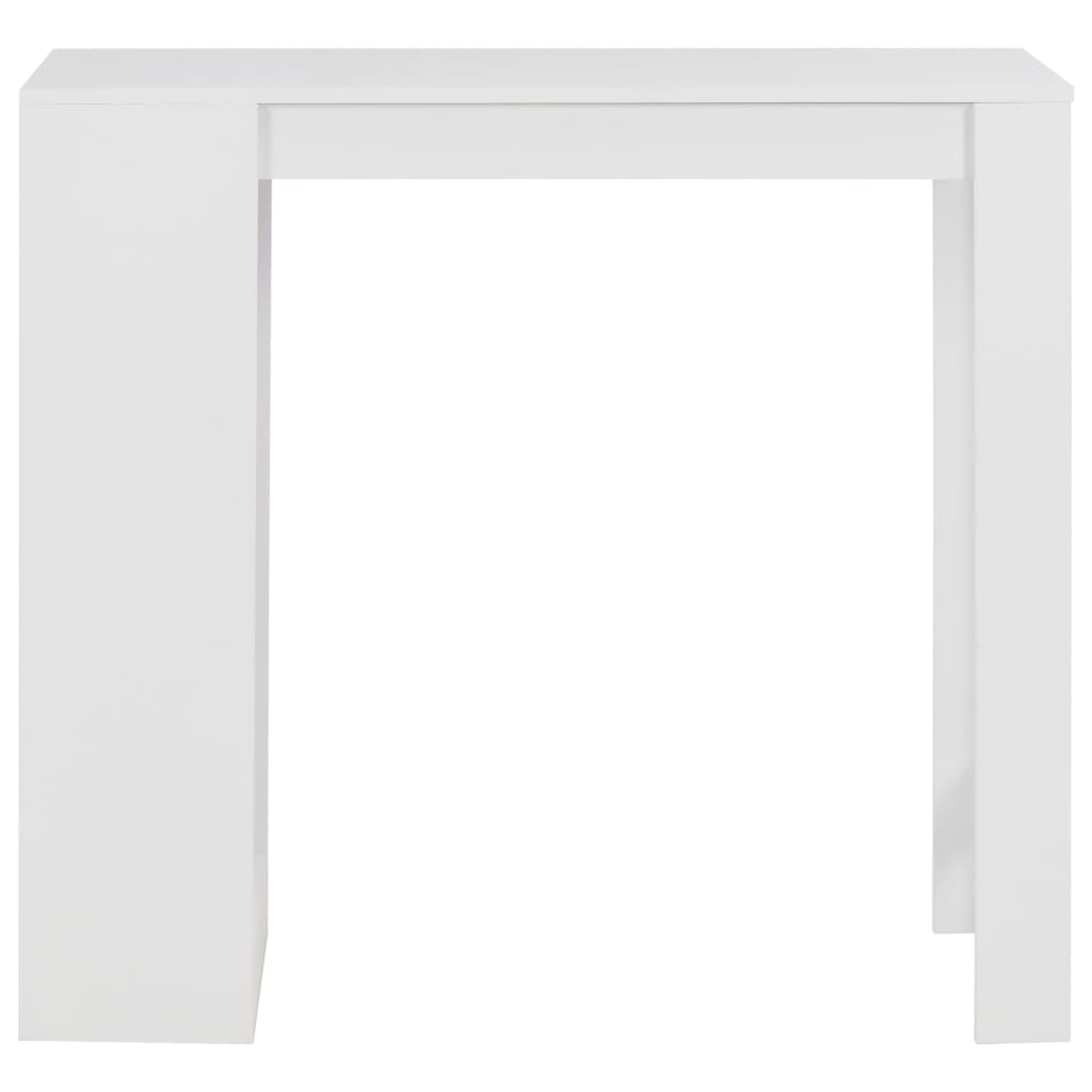 vidaXL Raflı Bar Masası Beyaz 110x50x103 cm