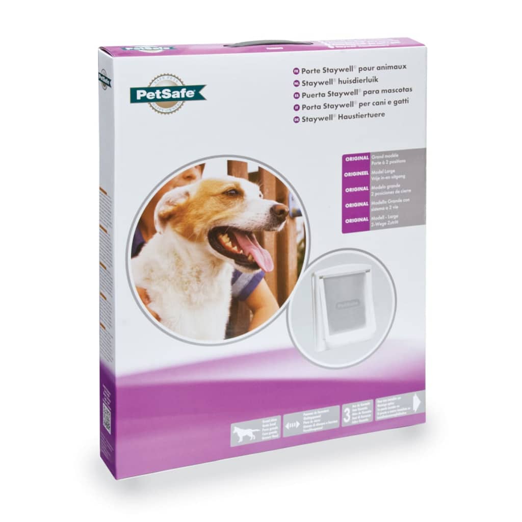 PetSafe 2 Yönlü Evcil Hayvan Kapısı 760 Beyaz 35,6x30,5 cm Large