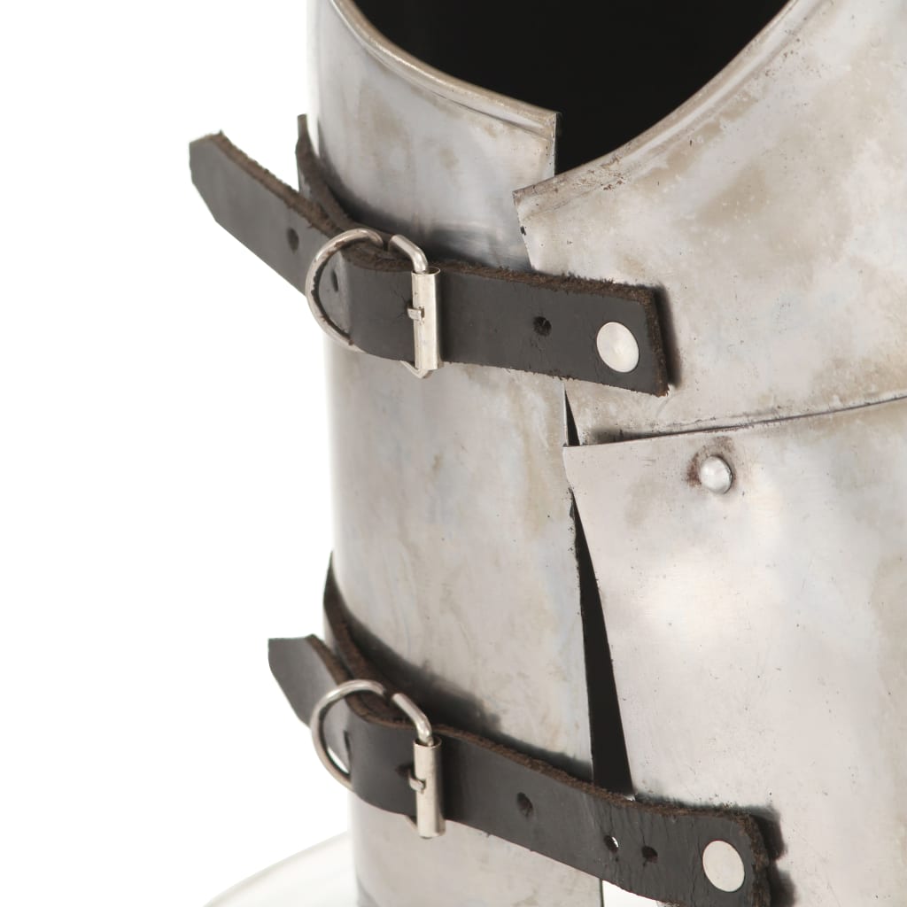 vidaXL Ortaçağ Şövalye Vücut Zırhı Replika LARP Gümüş Rengi Çelik