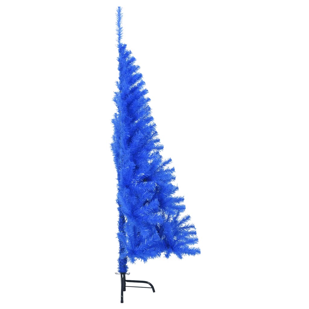 vidaXL Ayaklı Yapay Yılbaşı Ağacı Yarım Mavi 120 cm PVC