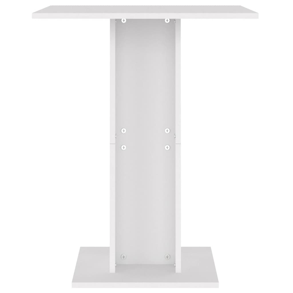 vidaXL Bistro Masası Beyaz 60x60x75 cm Kompozit Ahşap