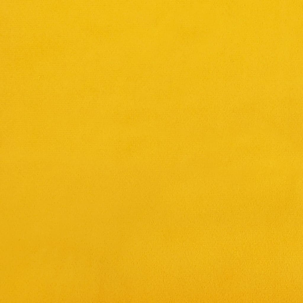 vidaXL Tabure Sarı 78x56x32 cm Kadife