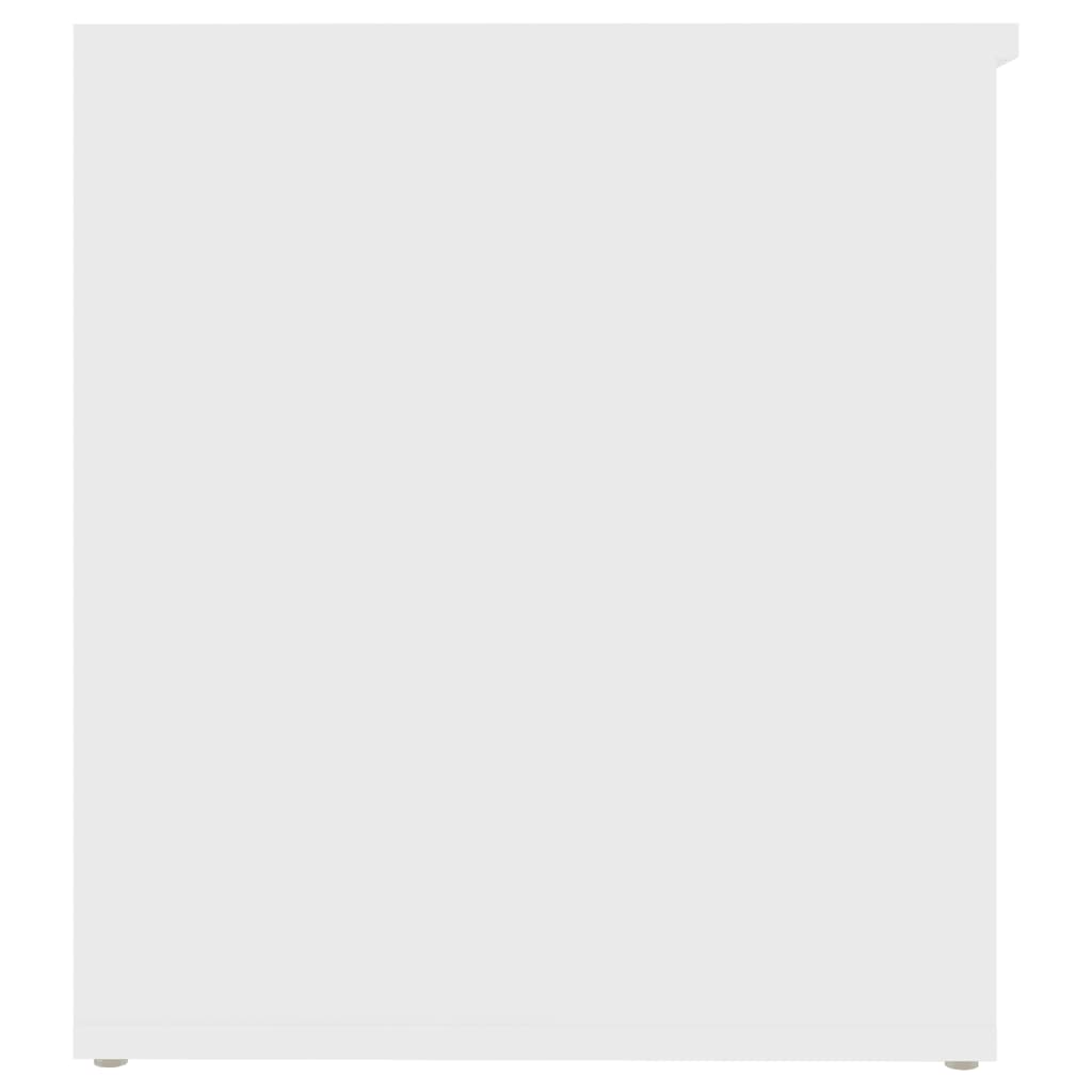 vidaXL Depolama Sandığı Beyaz 84x42x46 cm Kompozit Ahşap