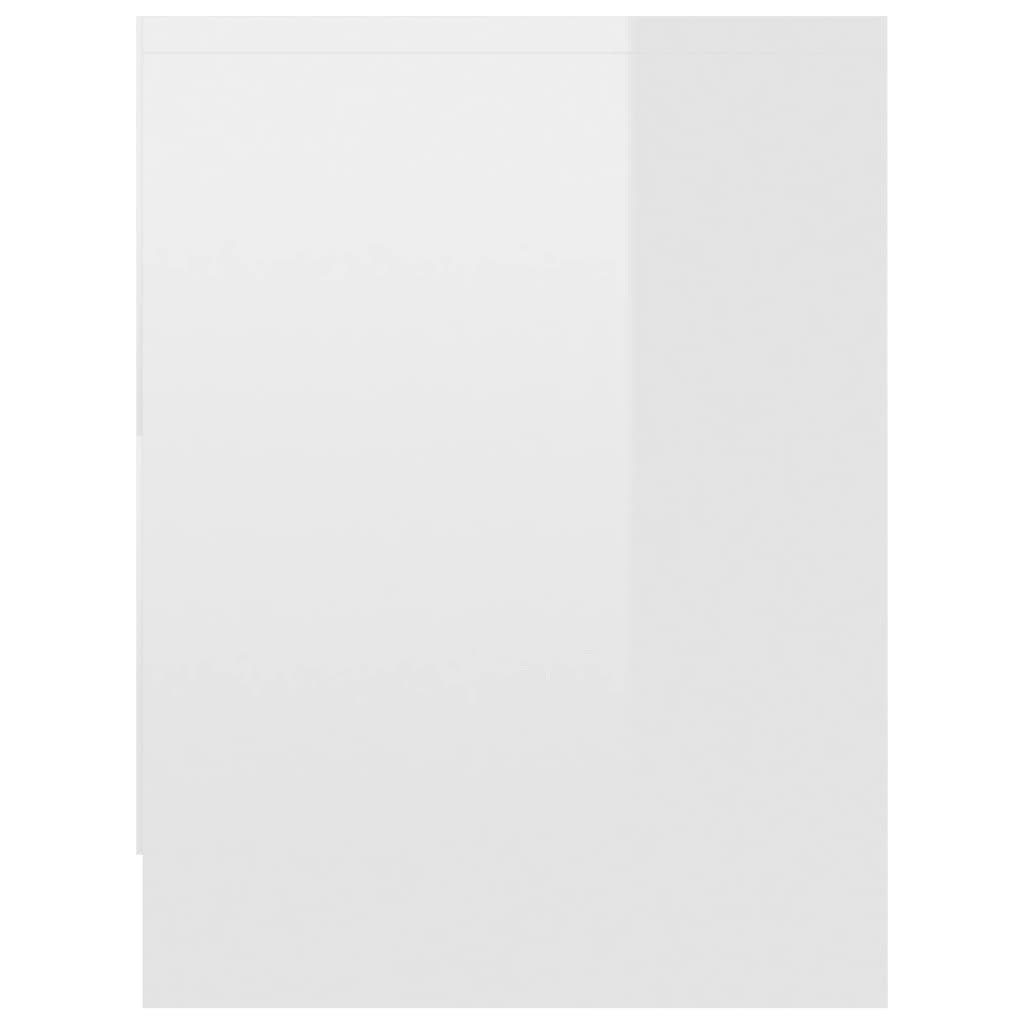 vidaXL Komodin Parlak Beyaz 40x30x40 cm Sunta