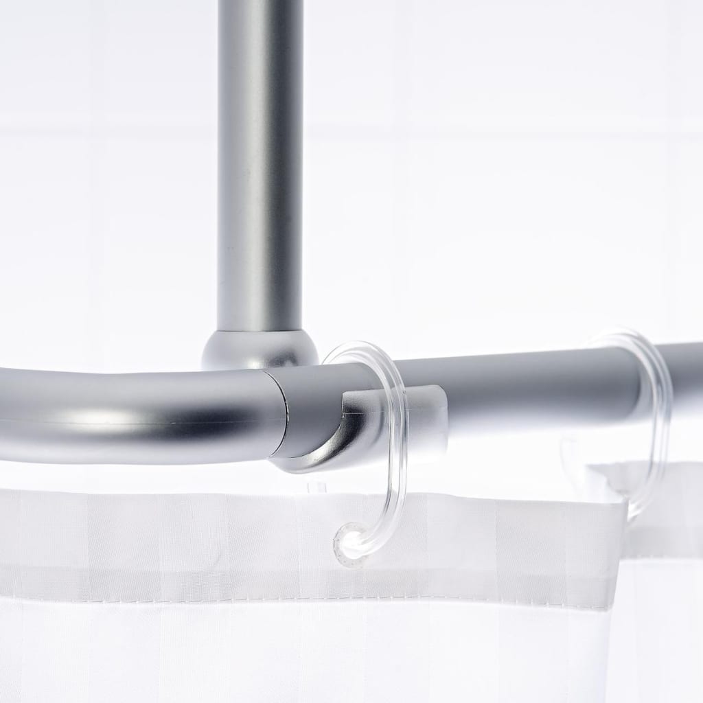 RIDDER Banyo Perdesi Çubuğu Sabitleme Askısı Krom 55x2,5x2,5 cm