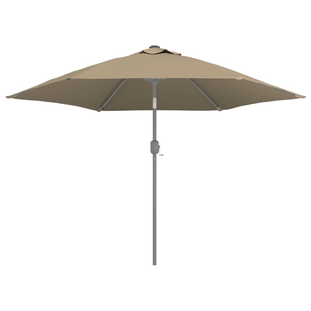 vidaXL Bahçe Şemsiyesi için Yedek Kumaş Taupe 300 cm