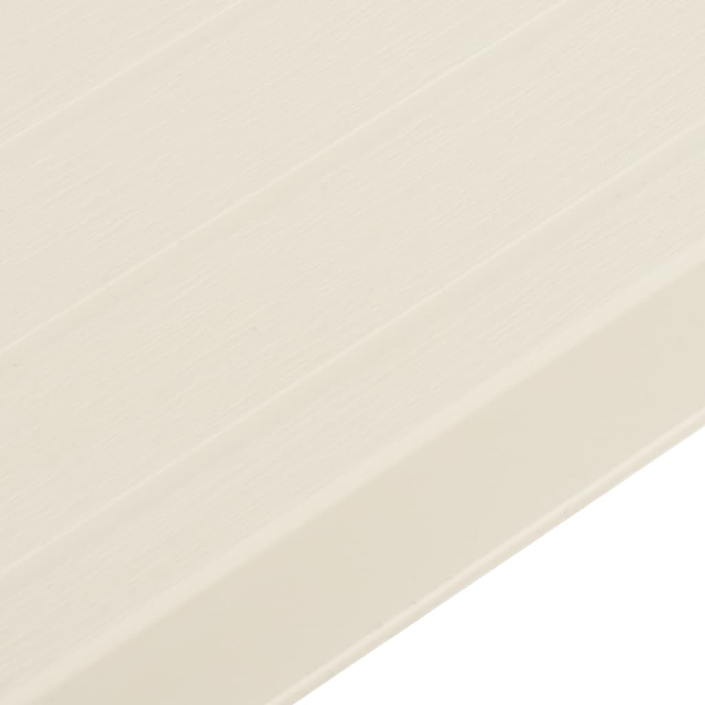 vidaXL 3 Parça Katlanır Bistro Seti Beyaz Plastik