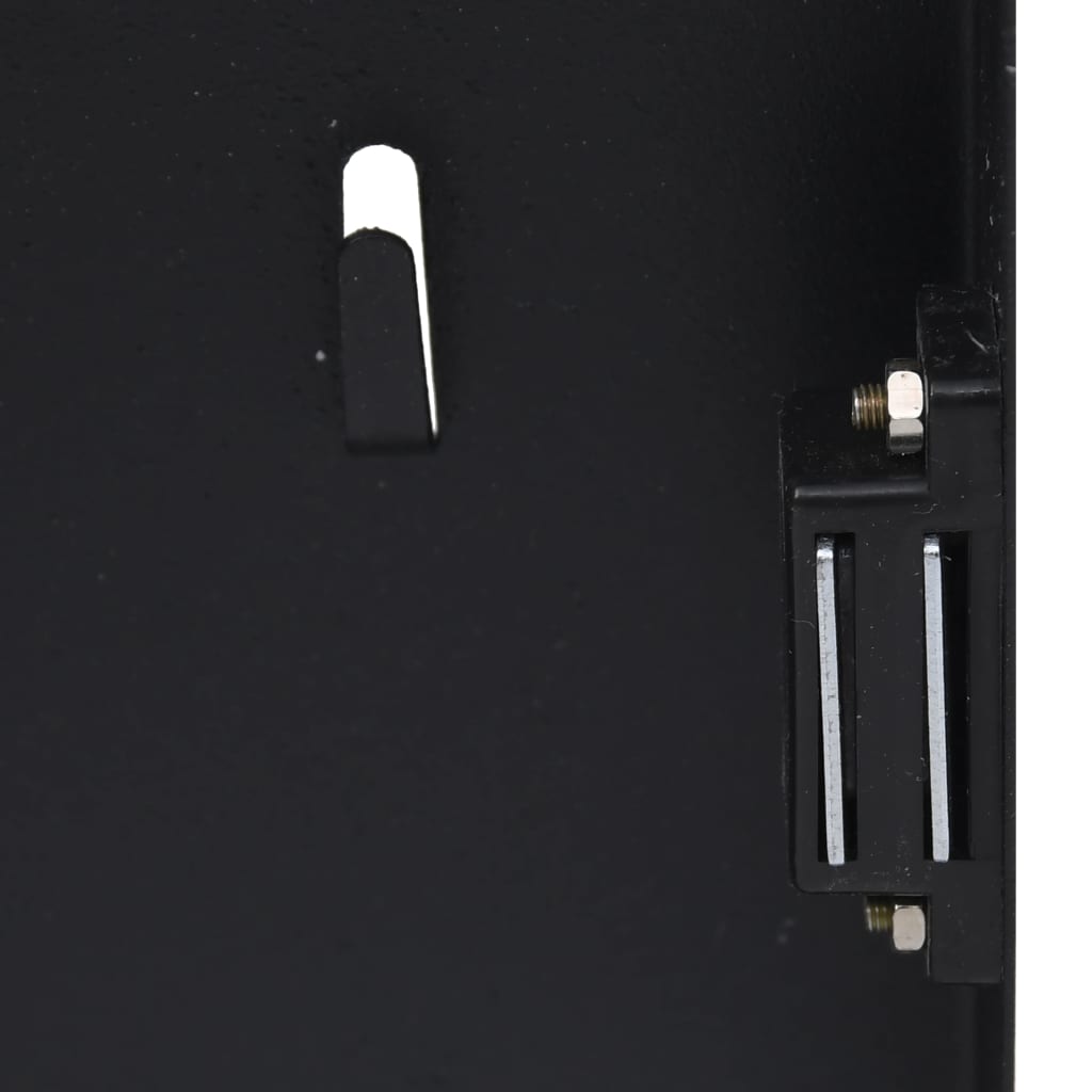 vidaXL Manyetik Kapaklı Anahtar Dolabı Siyah 30x20x5,5 cm