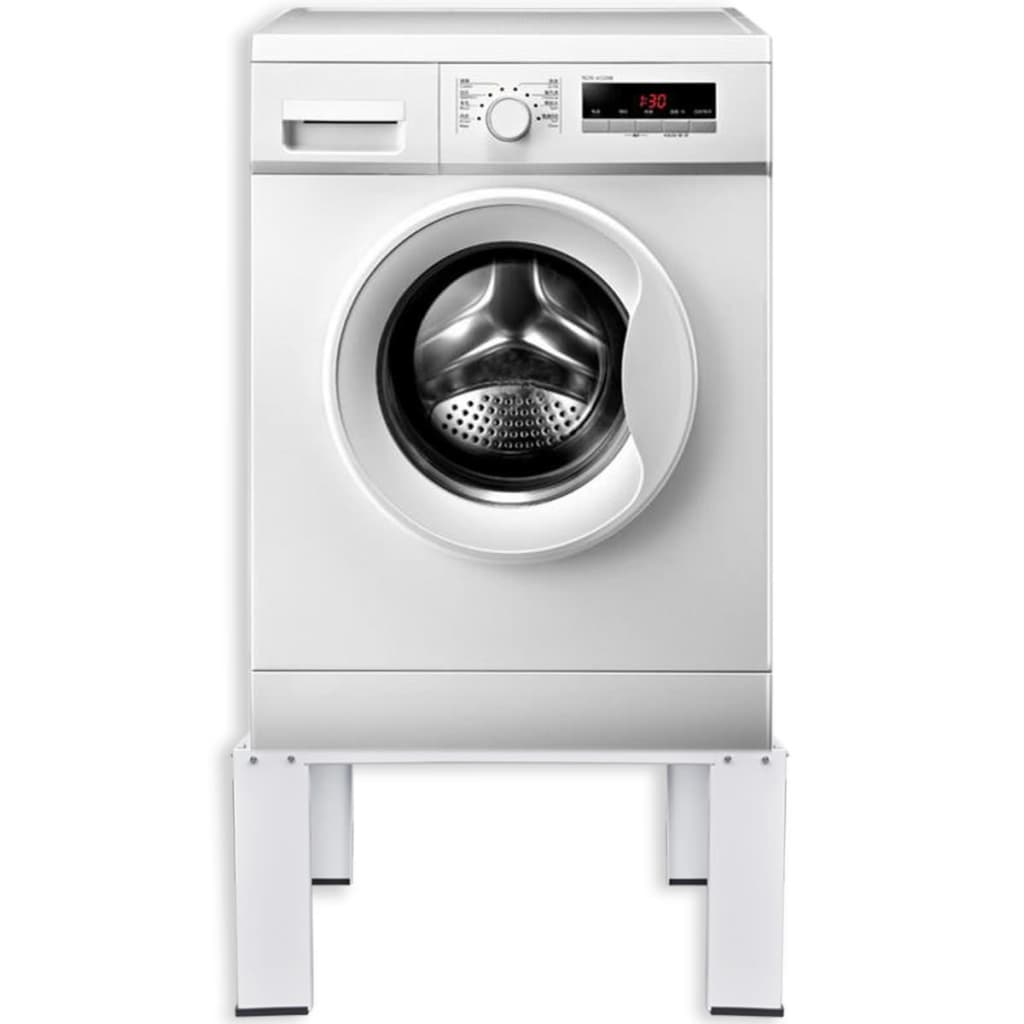vidaXL Çamaşır Makinesi Altlığı Beyaz