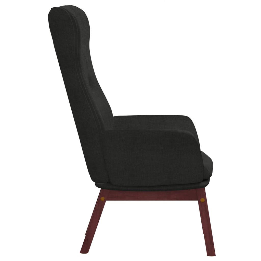 vidaXL Dinlenme Sandalyesi Siyah Kumaş