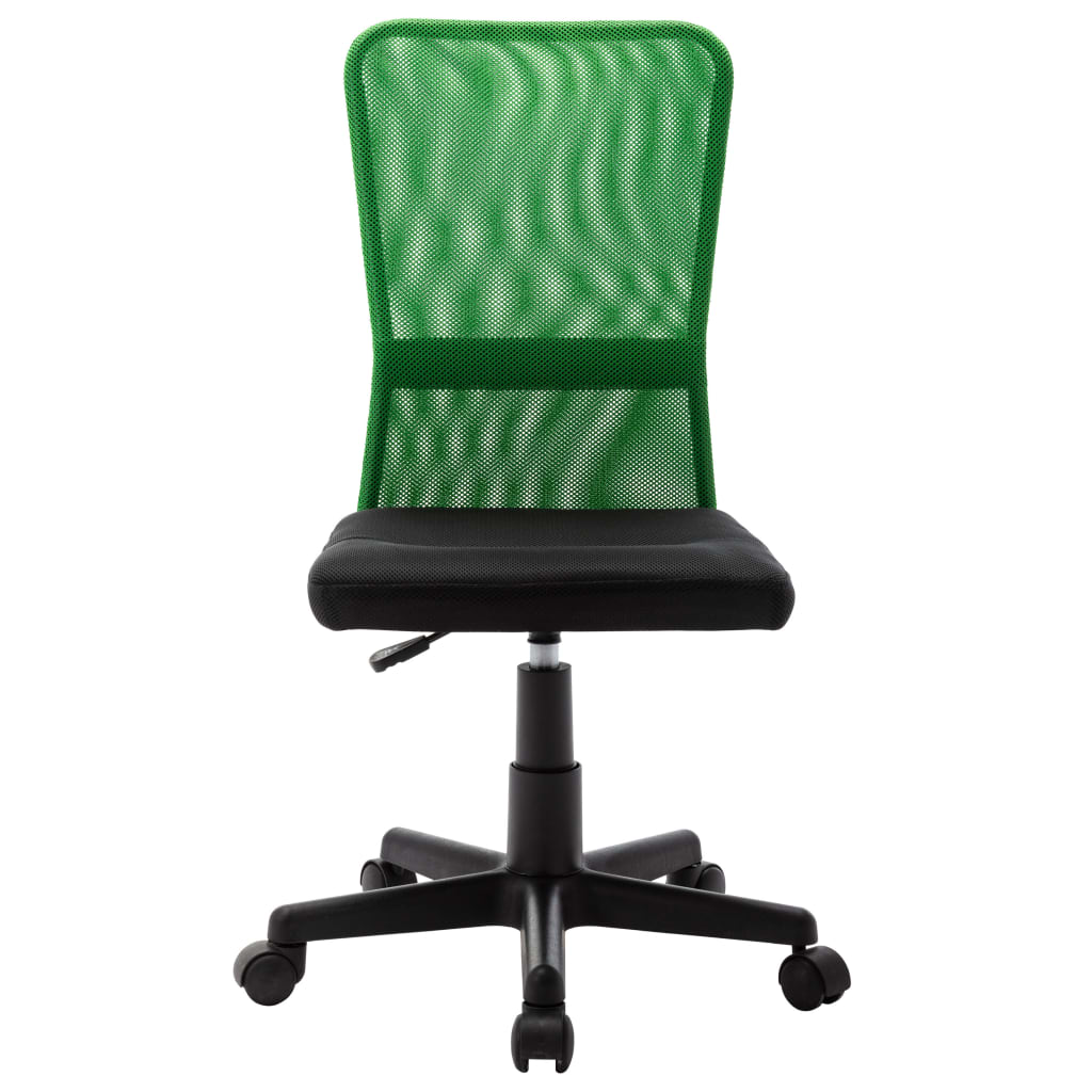 vidaXL Ofis Sandalyesi Siyah ve Yeşil 44x52x100 cm Fileli Kumaş