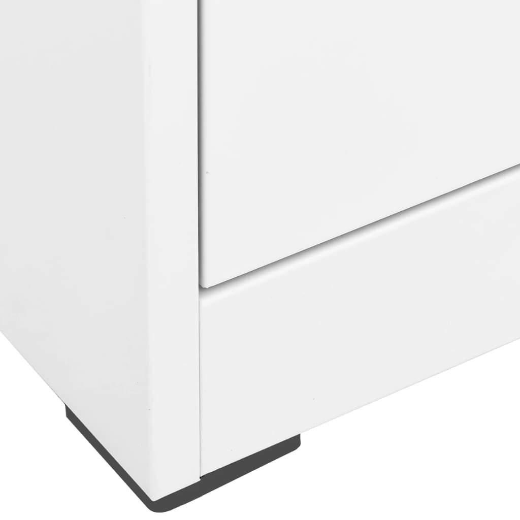 vidaXL Dosya Dolabı Beyaz 46x62x102,5 cm Çelik