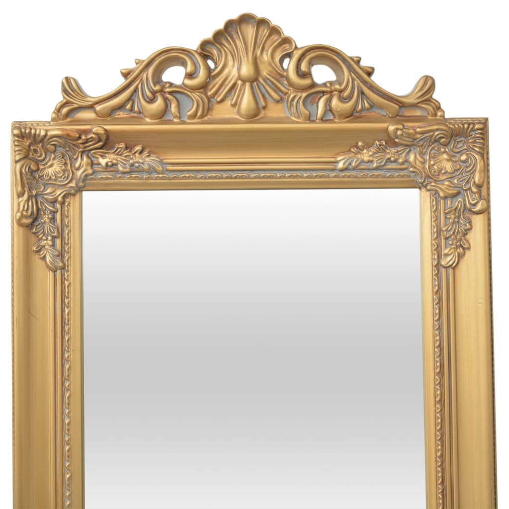 vidaXL Ayaklı Ayna Altın Rengi 160x40 cm Barok Stil
