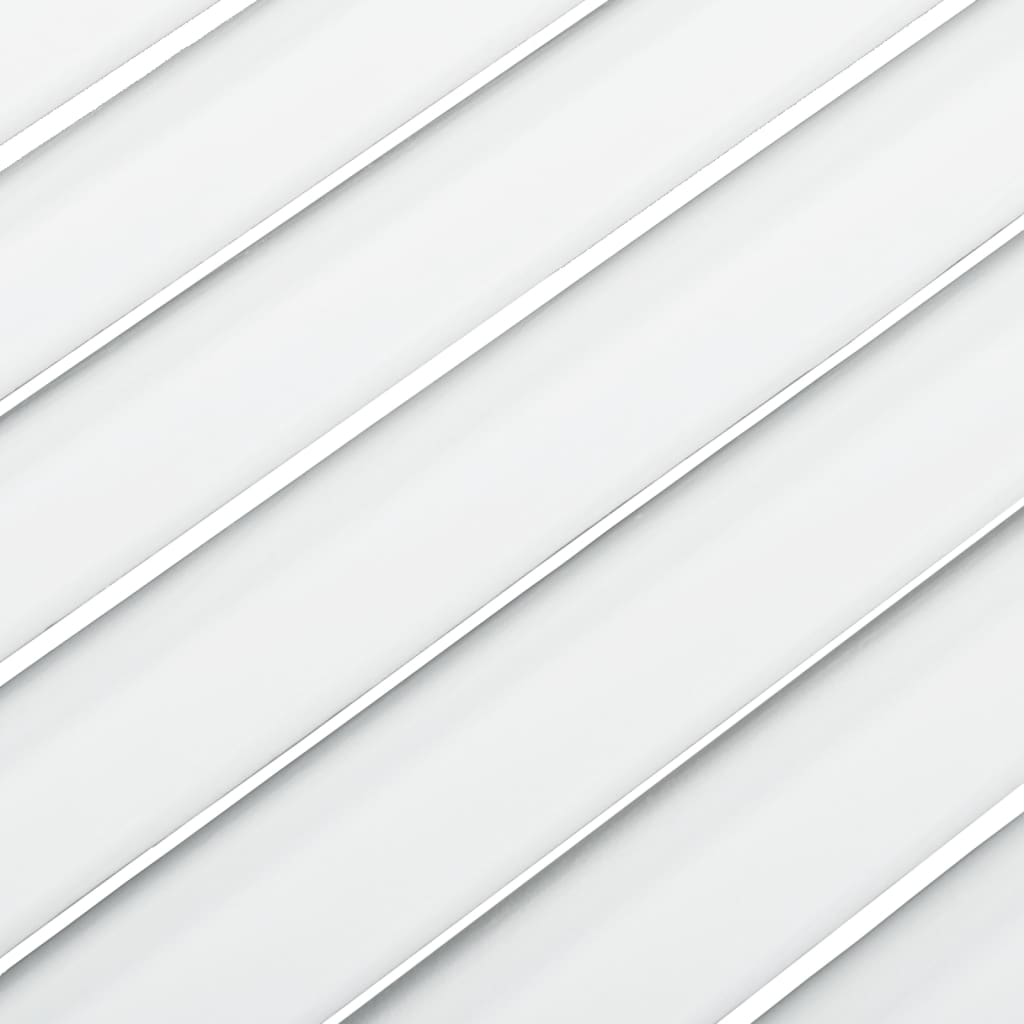 vidaXL Panjurlu Kapaklar 2 adet Beyaz 39,5x39,4 cm Masif Çam Ağacı