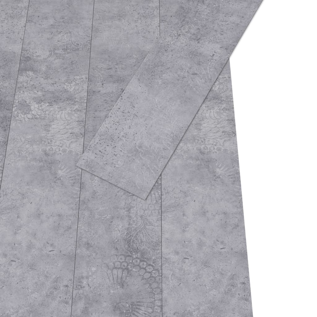 vidaXL PVC Yer Döşemesi Çimento Grisi 5,26 m² 2 mm