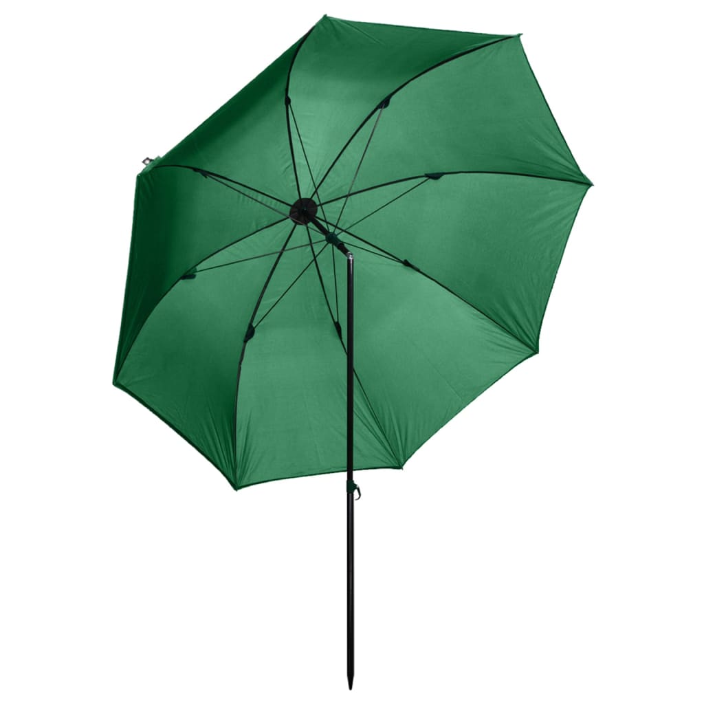 vidaXL Balıkçı Şemsiyesi Yeşil 240x210 cm