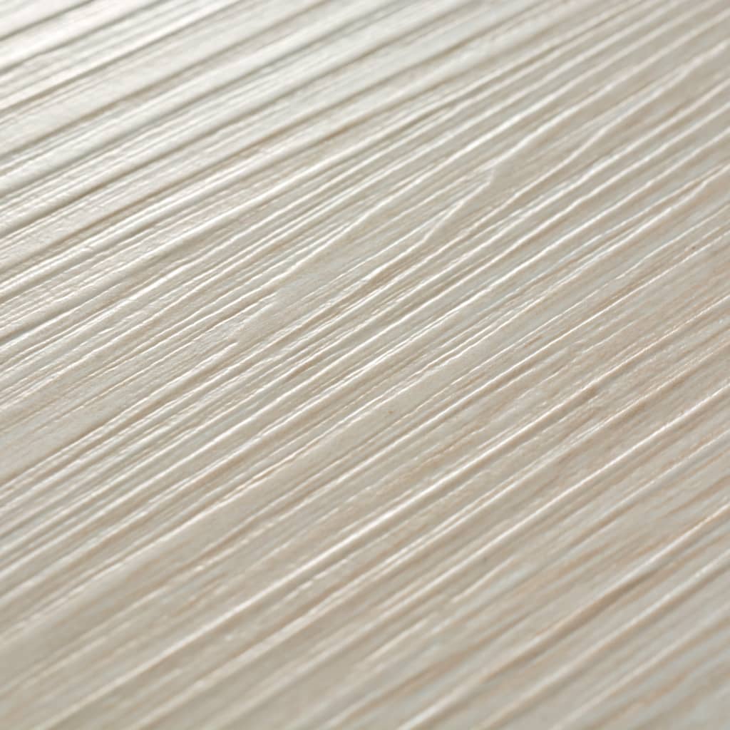 vidaXL PVC Yer Döşemesi Meşe Beyazı 5,26 m² 2 mm