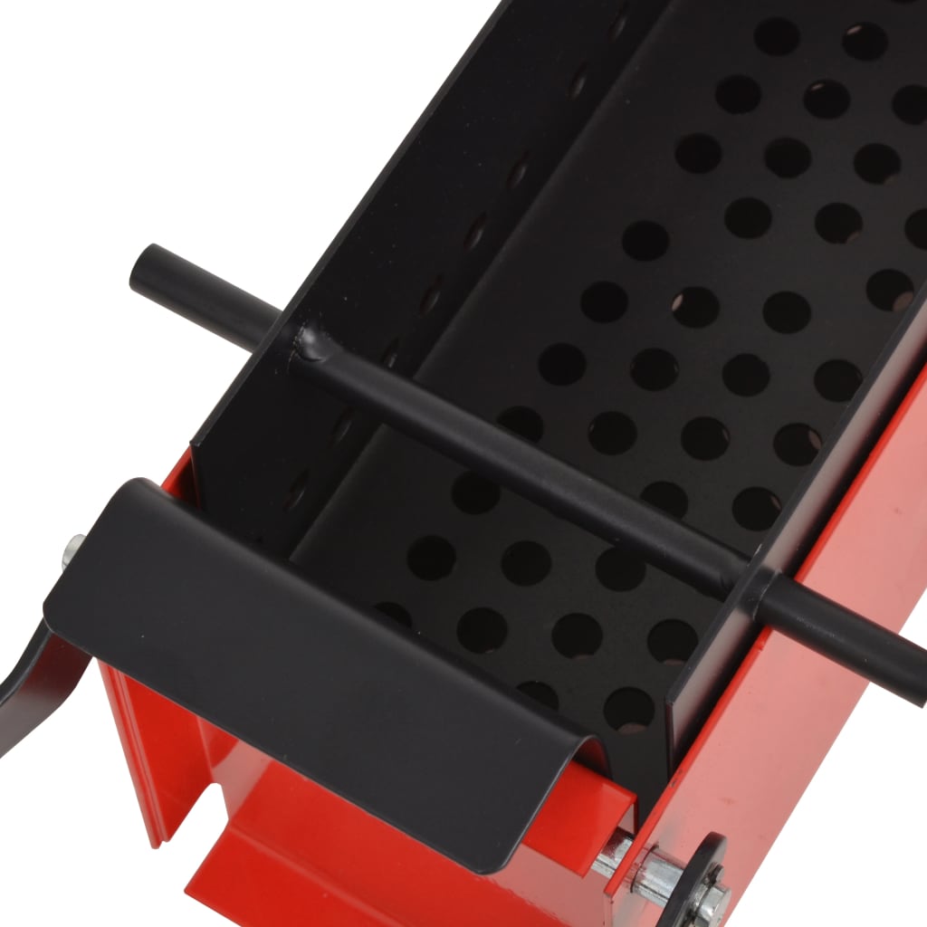 vidaXL Kağıttan Briket Odun Yapma Makinesi 34x14x14cm Siyah ve Kırmızı