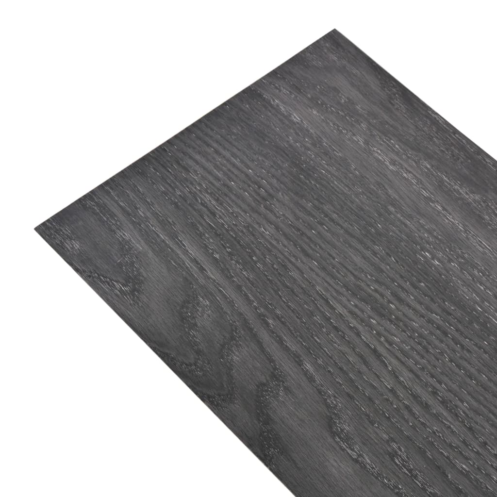 vidaXL PVC Yer Döşemesi Siyah 4,46 m² 3 mm