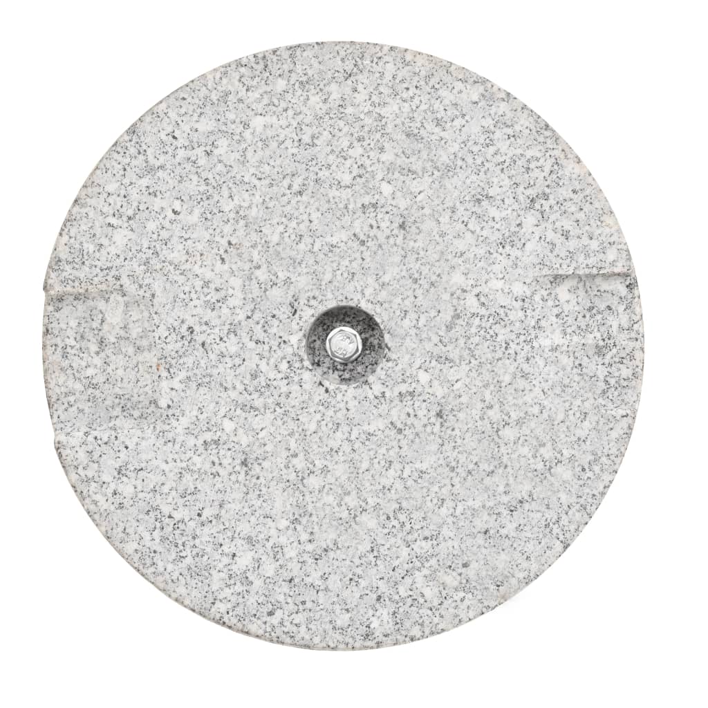 vidaXL Şemsiye Altlığı Granit 20 kg Yuvarlak
